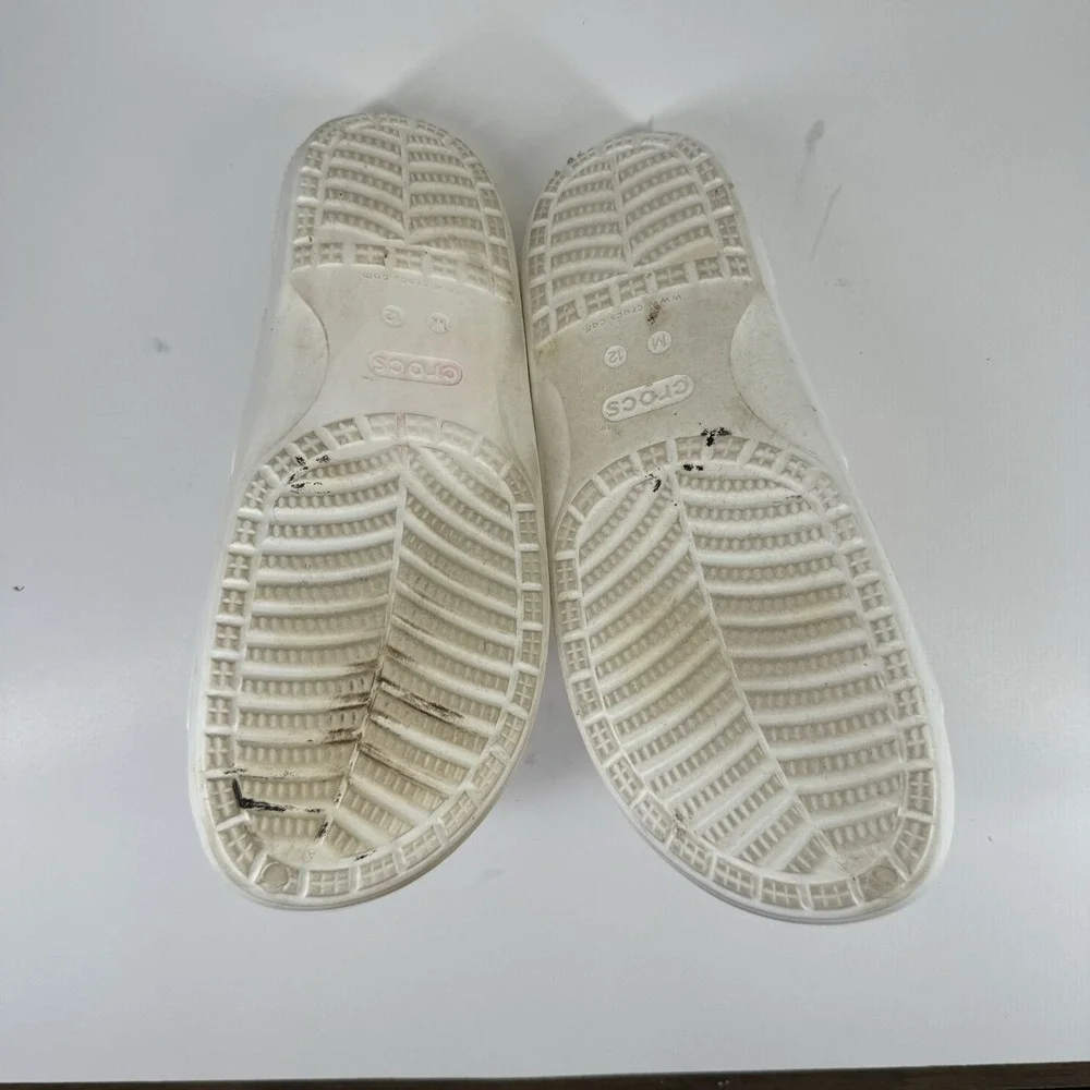 Crocs Classic Tie-Dye Graphic Men's US 12 Multi/White Summer Slip-On Sandals